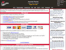 Tablet Screenshot of karaokeplanete.ca